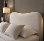Egerie Curved Headboard Boucle Storage Bed