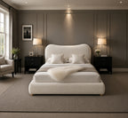 Egerie Curved Headboard Boucle Storage Bed