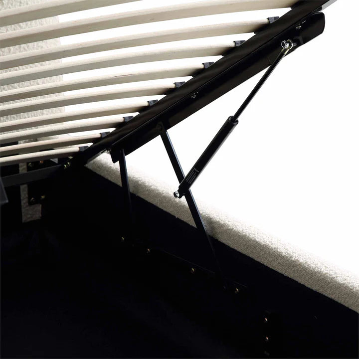 Egerie Curved Headboard Boucle Storage Bed